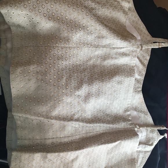 Cache size 8 dress crop top , cream/ gold - Picture 5 of 5